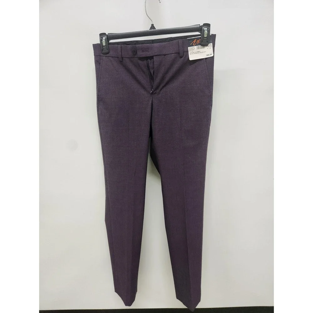 NWT Egara Mens Purple Skinny Fit Stretch Suit
